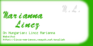 marianna lincz business card